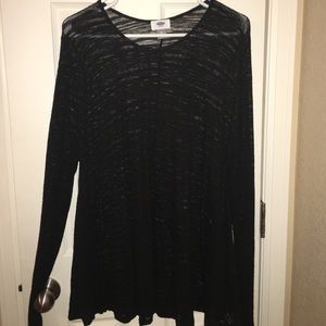 Old navy black XL see through top